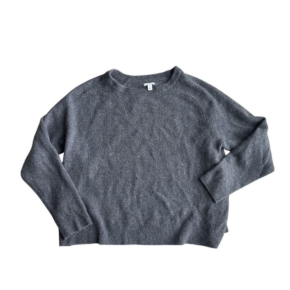 Daily Ritual Gray Wool Blend Crewneck Sweater XL